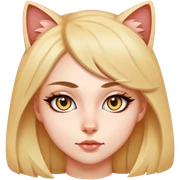 Girl cat eyes sticker