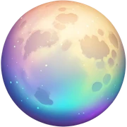 Iridescent Moon sticker