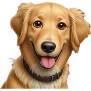 happy dog with tongue out sticker