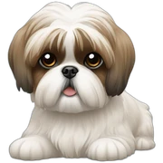 3 colour Shih tzu sticker