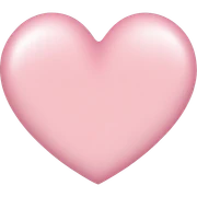 light pink heart sticker