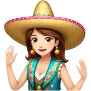 Fiestero with Sombrero sticker