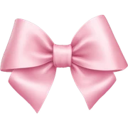 light pink ribbon bow sticker
