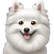 japanese spitz dog sticker