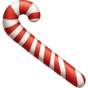 Candy cane sticker