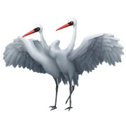 six cranes sticker