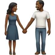 couple holding hands sticker