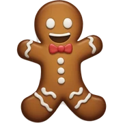 Gingerbread man sticker