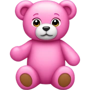 pink teddy bear sticker