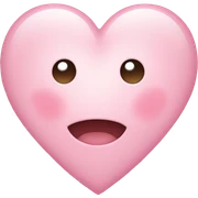 light pink heart sticker