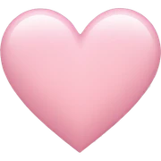 light pink heart sticker