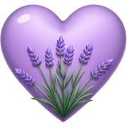 Lavender heart  sticker
