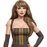 girl with long brown hair sticker