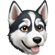 Husky puppy sticker