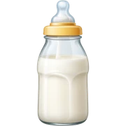 baby bottle with milk, biberon sticker