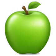 Green apple  sticker