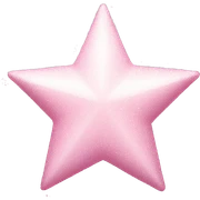 pale pink star sparkle sticker