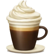 Coffee with with cream  sticker