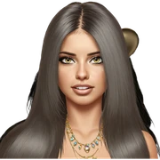 mysterious girl with jewelry sticker