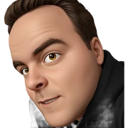 portrait of a young man sticker