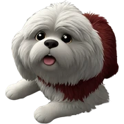fluffy animal in indoor setting sticker