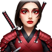 Fierce Samurai sticker