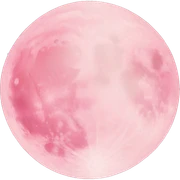 Light pink pink moon sticker