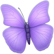 Lilac butterfly sticker