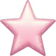 pale pink star sparkle sticker