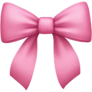 Pink bow sticker