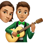Leprechaun Guitarist sticker