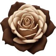 Brown rose sticker