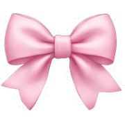 Baby pink bow sticker