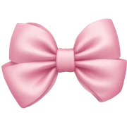 Light pink bow sticker