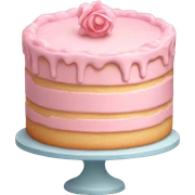 pastel pink cake sticker