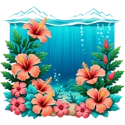 mix 🪸🌺🌊 tropical vibe sticker