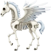 Skeleton Pegasus  sticker