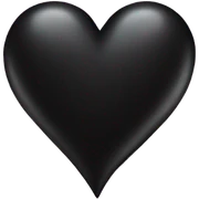 black heart sticker
