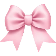 light pink ribbon bow sticker