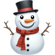 snowman with bow sticker