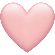 Light pink heart sticker