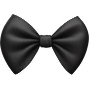 Black bow  sticker