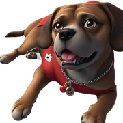 dog wearing red shirt jewelry sticker