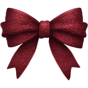 Dark red bow  sticker