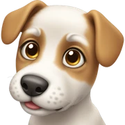 Cute little dog sticker