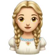 slavic girl sticker