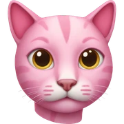 Pink cat sticker