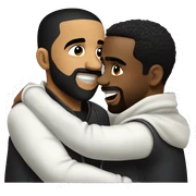 Drake and diddy hugging sticker