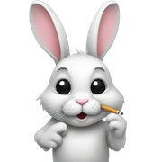  smoking bunny sticker