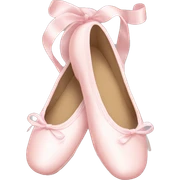 Pale pink ballet shoes sticker